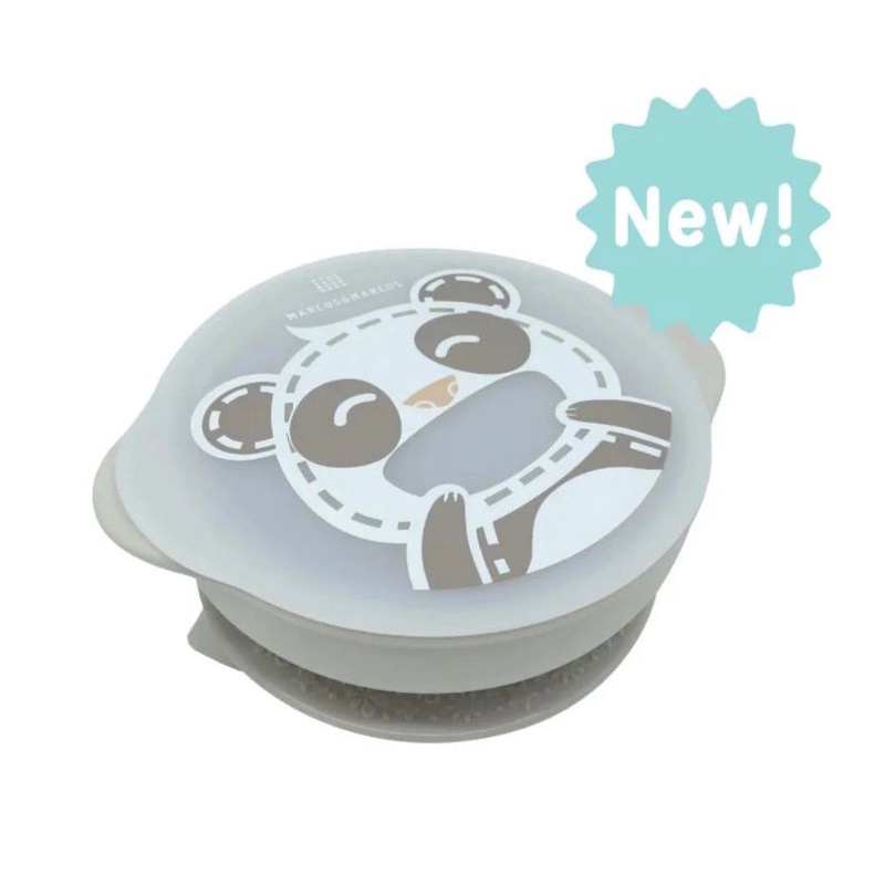 MARCUS AND MARCUS SUCTION BABY BOWL WITH LID - MARCUS&amp;MARCUS MANGKOK MPASI