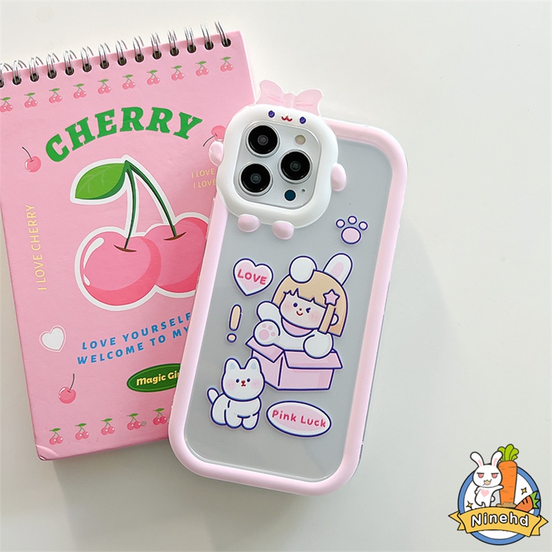 IPHONE Casing Kompatibel Untuk Iphone14 13 12 11 Pro Max X Xr Xs Max7 8 6 6s Plus Se2020Cantik Monster Kecil Pelindung Lensa Casing Ponsel Shockproof Silikon Soft Case Cover Pelindung