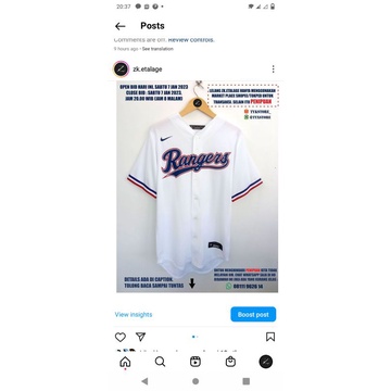 Jersey MLB Texas ranger original brand bew