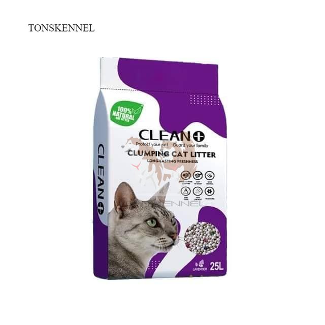 Pasir Kucing Clean+ Plus 25L Bentonite Cat Litter True Test 25  L 25LT Trex TrueTest Poocha Its Mate Itsmate Cleanplus Catmate Lovesh Gumpal Wangi Hovey Top Mantoel Naughty Tail 25 Liter 25 Lt 25 T rex T-rex Cattiee Cat cattie cat catie cat 20kg 20 kg