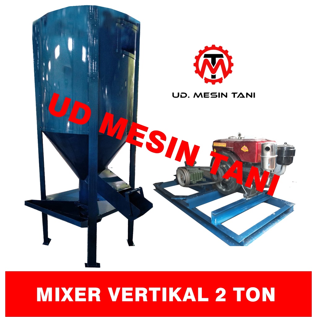 Mesin Mixer Pakan Ternak Vertikal Kap 2 TON