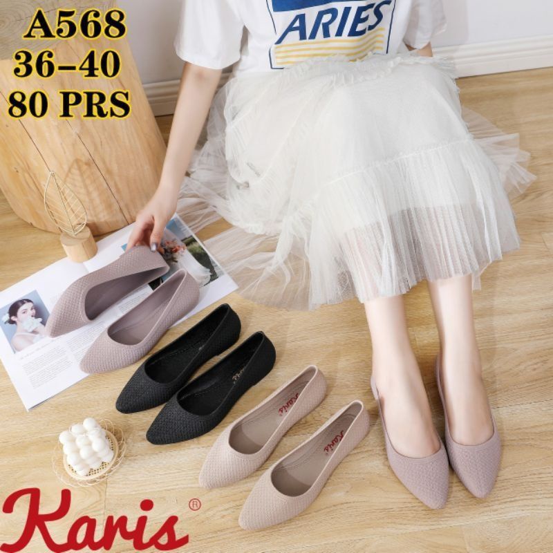 KARIS A568/FLAT SHOES/SEPATU JELLY