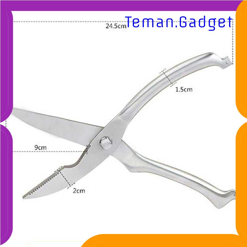 TD - DPR XITUO Gunting Tulang Dapur Kitchen Bone Scissors Stainless Steel - HU14