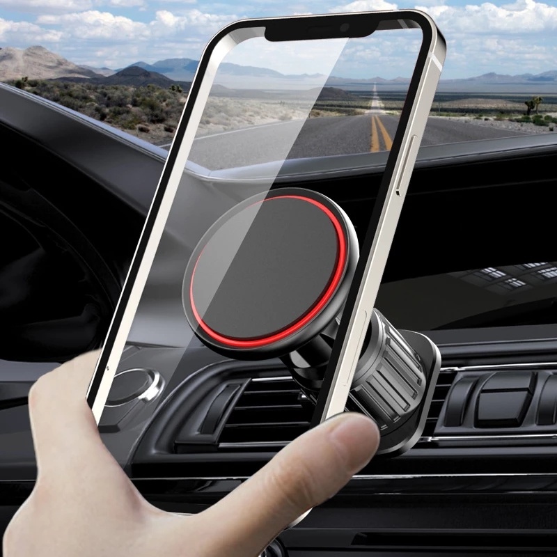 Universal Magnet Car Handphone Holder Multifungsi360 ° Rotatable Air Vent Outlet Mounted Phone Stand Braket Ponsel Mobil Aksesoris Mobil