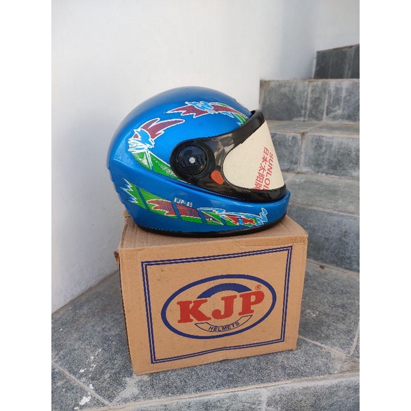 HELM JADUL KJP BIRU MUDA NOS FULLFACE