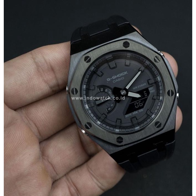 GA-2100-1A1 + BLACK BNB METAL BEZEL G-Shock GA2100 4th GEN