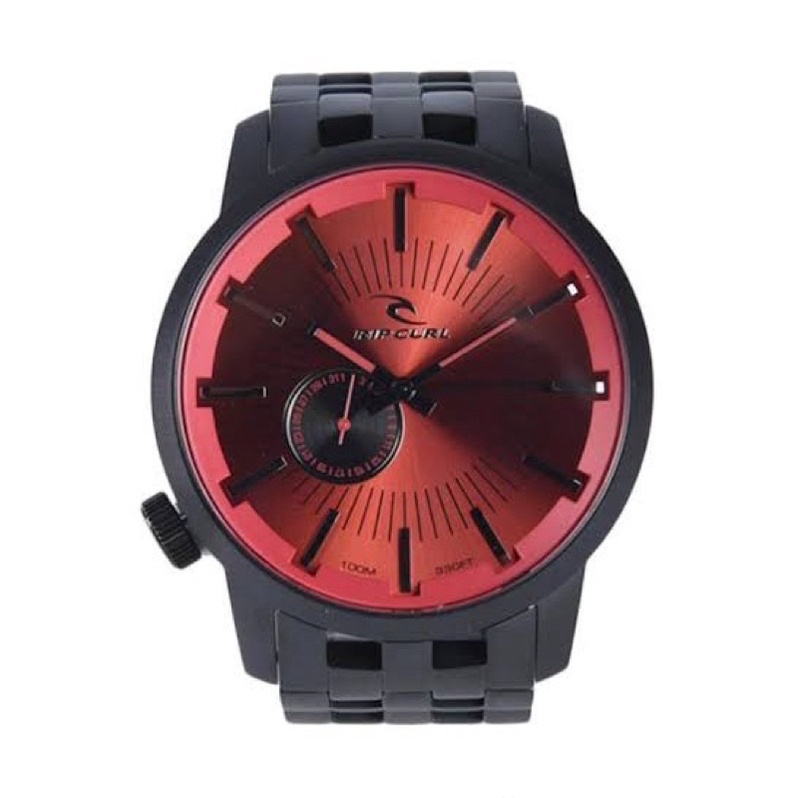 Jam Tangan ripcurl Detroit  Black maroon