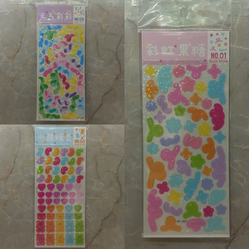 

STICKER TOPLOADER DECO CARD HOLDER COLORFUL STICKER
