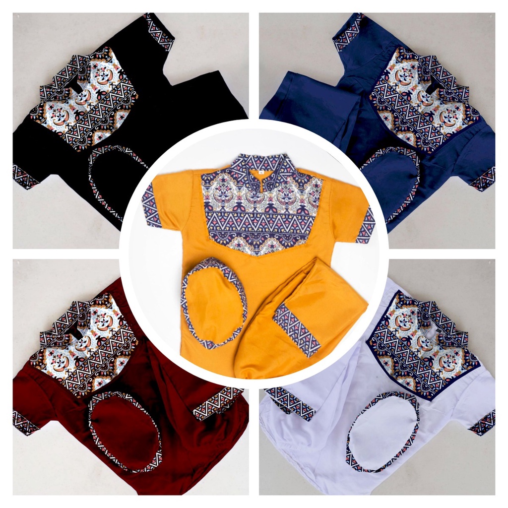 AIS - MUSLIM SET | PAKAIAN MUSLIM ANAK LAKI-LAKI TERBARU SETELAN KOKO PECI BATIK SULTHAN BAJU UNTUK 