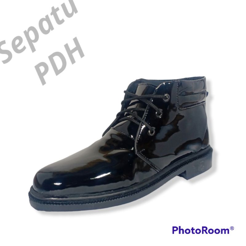 PDH TK Sepatu Kilap Pantofel Resmi PDH PDL Polisi Polri TNI Security Satpam