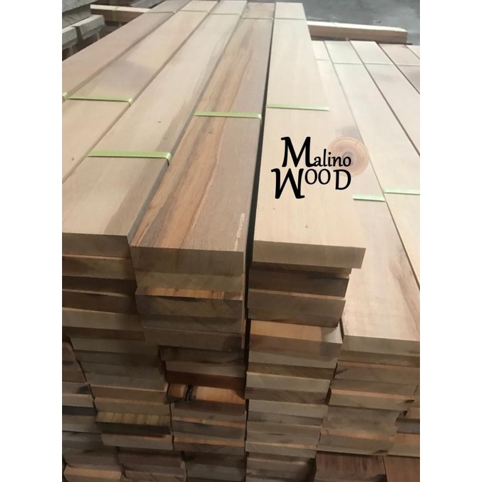Kayu ulin sulawesi polos tebal 2.1 cm panjang 150 cm