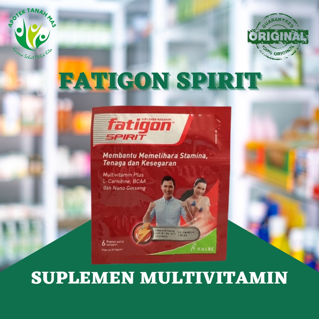 Fatigon Spirit Fatigon Merah Suplemen Multivitamin
