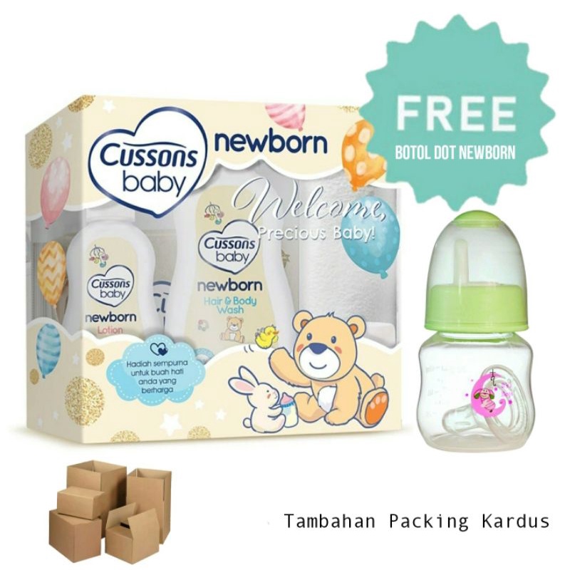 1 SET Cussons Baby NEWBORN Gift Pack Set 5 in 1 / Paket Perawatan Bayi / Kado Kelahiran Bayi Baru Lahir