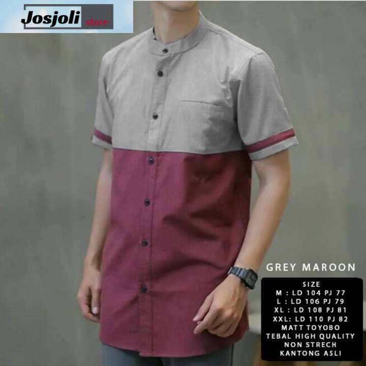 JOSJOLI_STORE/Baju KOKO ORATO/Pakaian Muslim Pria Dewasa/Baju Koko Pria/Size M,L,XL,XXL