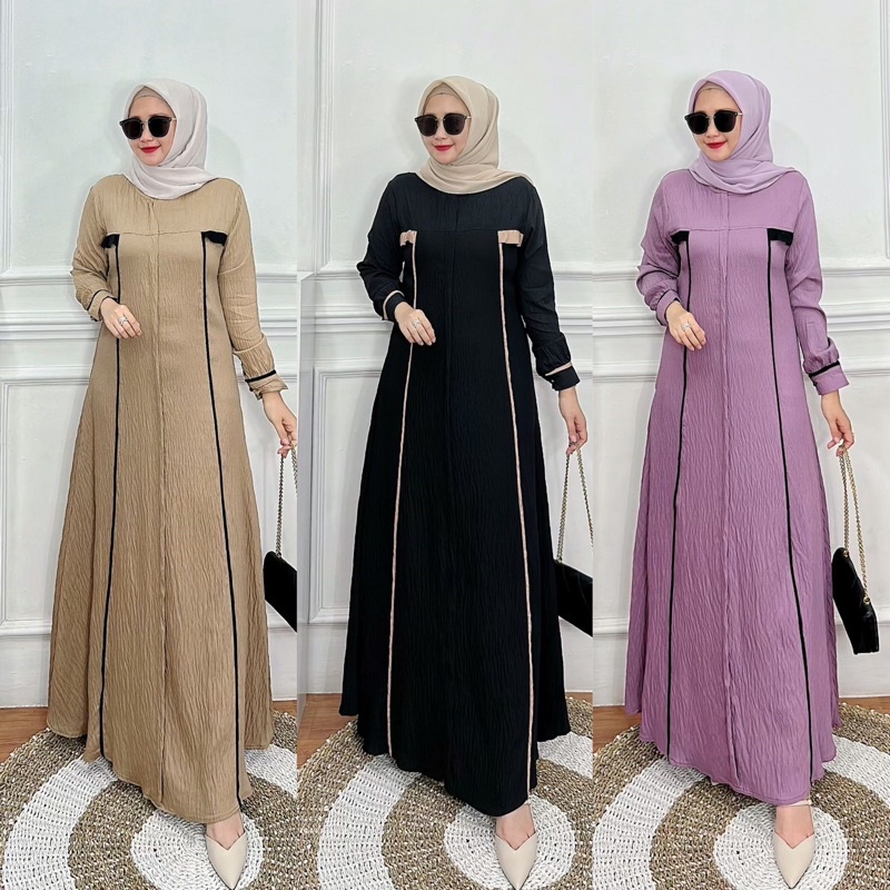 gamis odessa / gamis Adisha / abaya dress / gamis terbaru / gamis ternew / not zulfa / not nazwa / n
