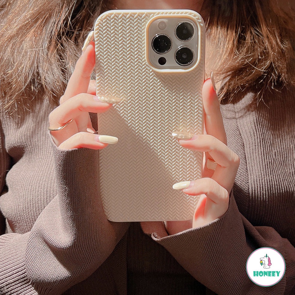 Soft Case TPU Shockproof Motif Riak Air 3D Warna Beige Untuk IPhone 14 13 12 11 Pro Max