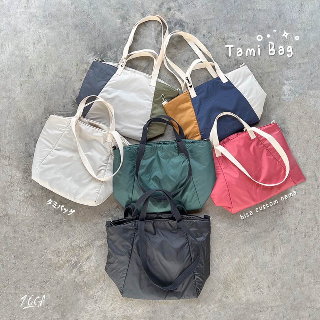 TAMI BAG タミバッグ ( BISA CUSTOM NAMA ) TOTEBAG / HANDBAG / TAS WANITA/ TAS PUFFY / TAS KOREA