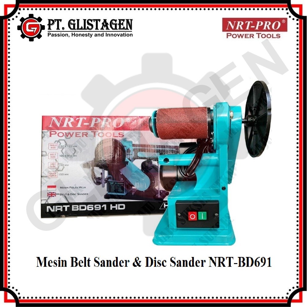 NRT-PRO BD-691 MESIN AMPLAS DUDUK NRT BD 691 HD BELT DISC SANDER ( 2in1 )