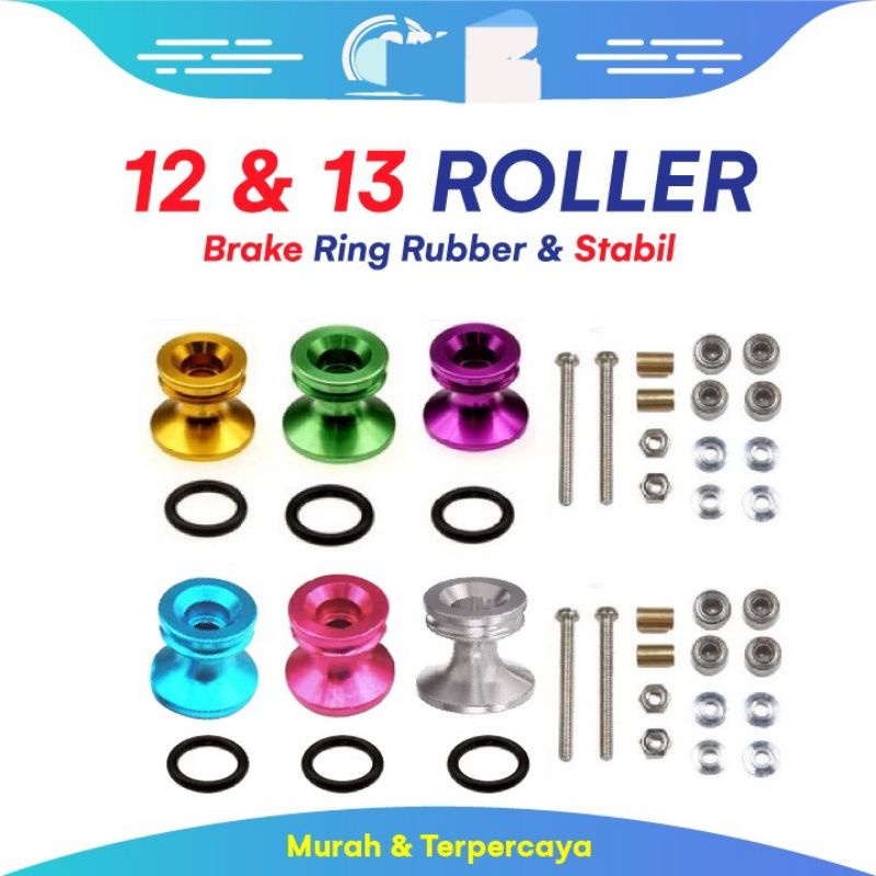 REP TAMIYA DOUBLE ROLLER ALUMINUM 12-13MM