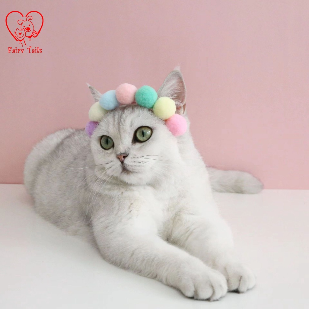 Bando Bola Topi Hiasan Aksesoris Kepala Untuk Anabul Anjing dan Kucing / Hairband Hat Accessories for Pet Dog and Cat