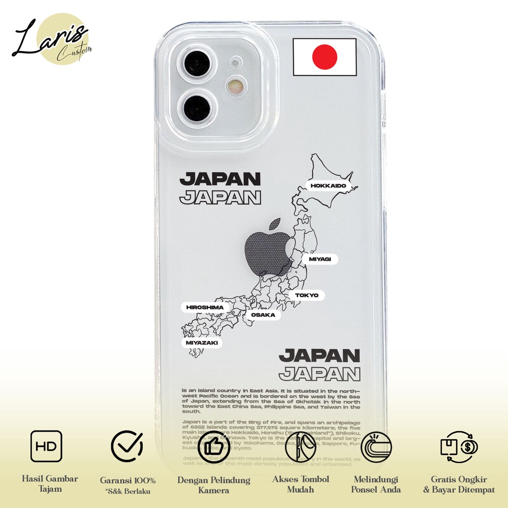 Case Iphone 7 8 7 8 Plus X XS Laris Custom [ JAPAN ] Casing Hp Aesthetic Kesing Hp Karakter Anime Ca