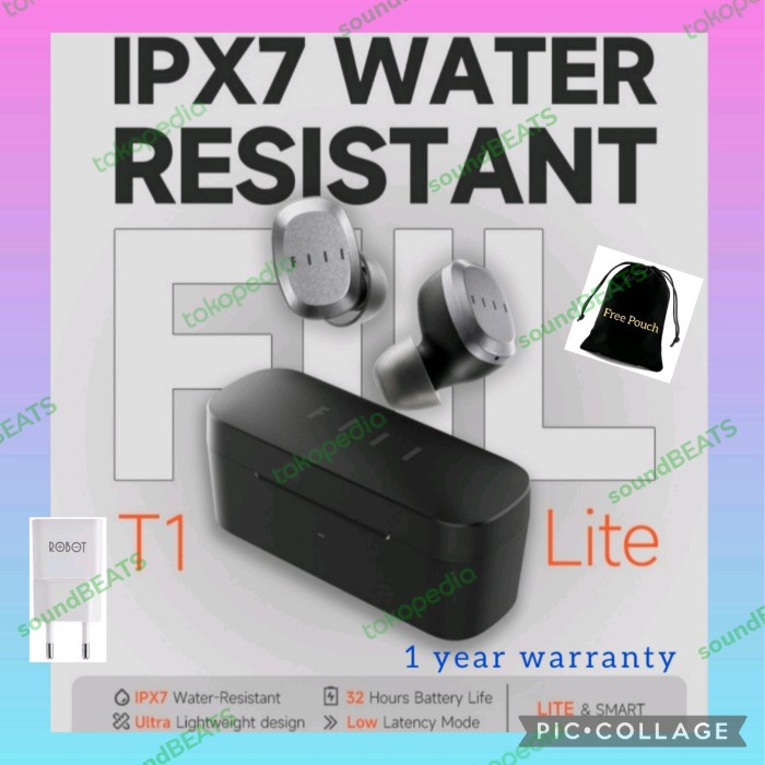 XIAOMI FIIL T1 LITE ENC TWS EARPHONE EARBUD BLUETOOTH 5.2 GAMING IPX7