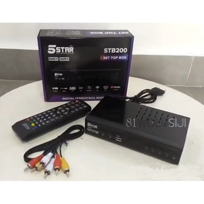 Set top Box 5STAR STB 200 DVB T2 Analog TV to Digital TV