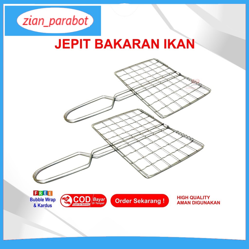 BAKARAN IKAN JEPIT / Alat Panggang Jepitan Pangganan Penjepit Bakaran Ikan Besar