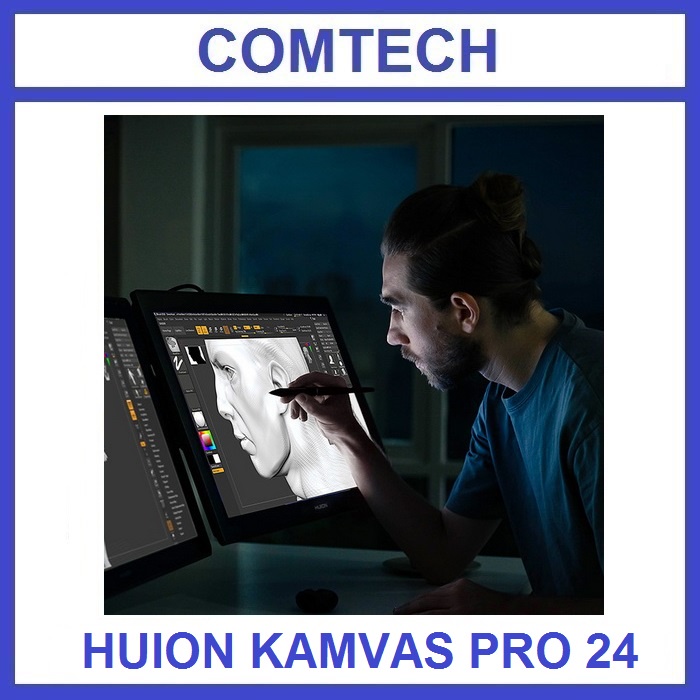 Huion Kamvas Pro 24 4K 2022 Interactive Display Tablet Desain Grafis