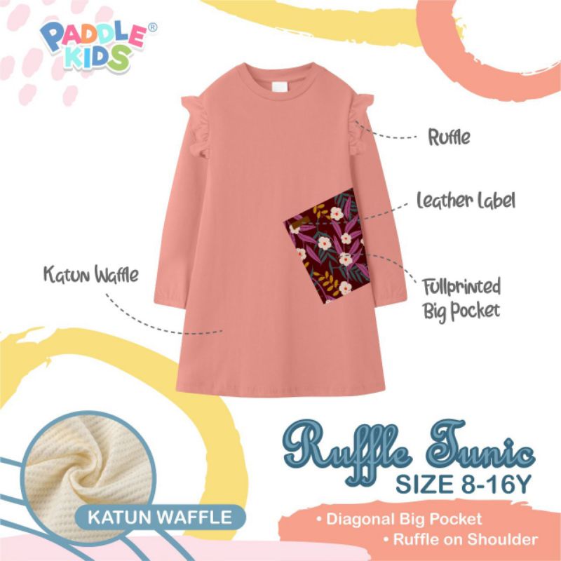 Tunic Anak Perempuan Panjang 8-16 Tahun