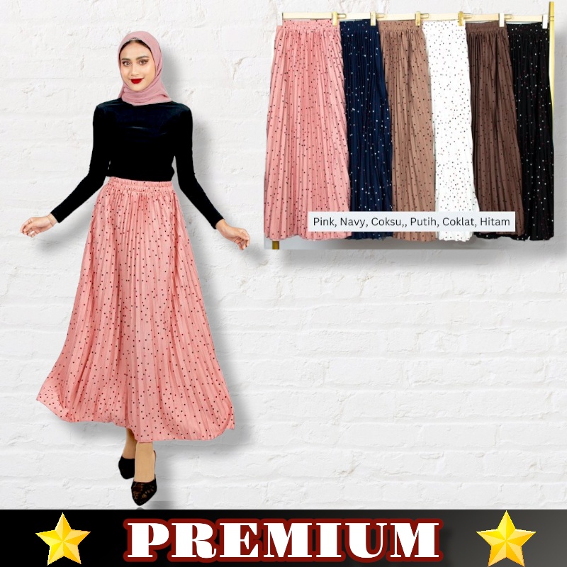 ROK PLISKET DAILY MOTIF BINTIK2 KECIL PREMIUM JUMBO