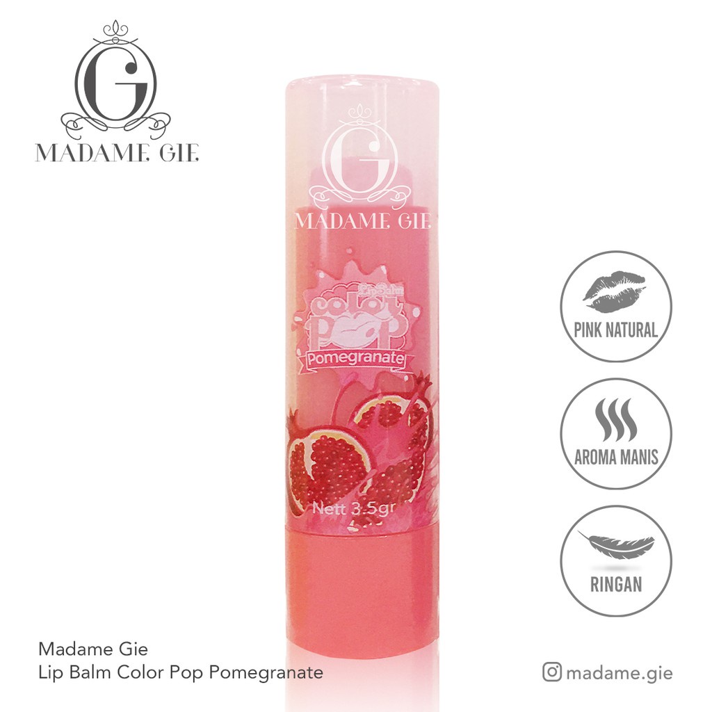 Madame Gie Colorpop Lipbalm Fruity Series