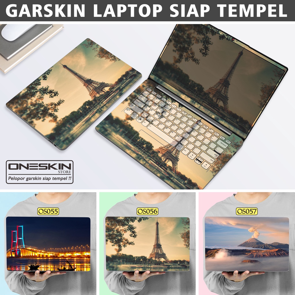Garskin Sticker Laptop Protector Macbook Full Body Bottom Bezel Palmrest Skin Eiffel