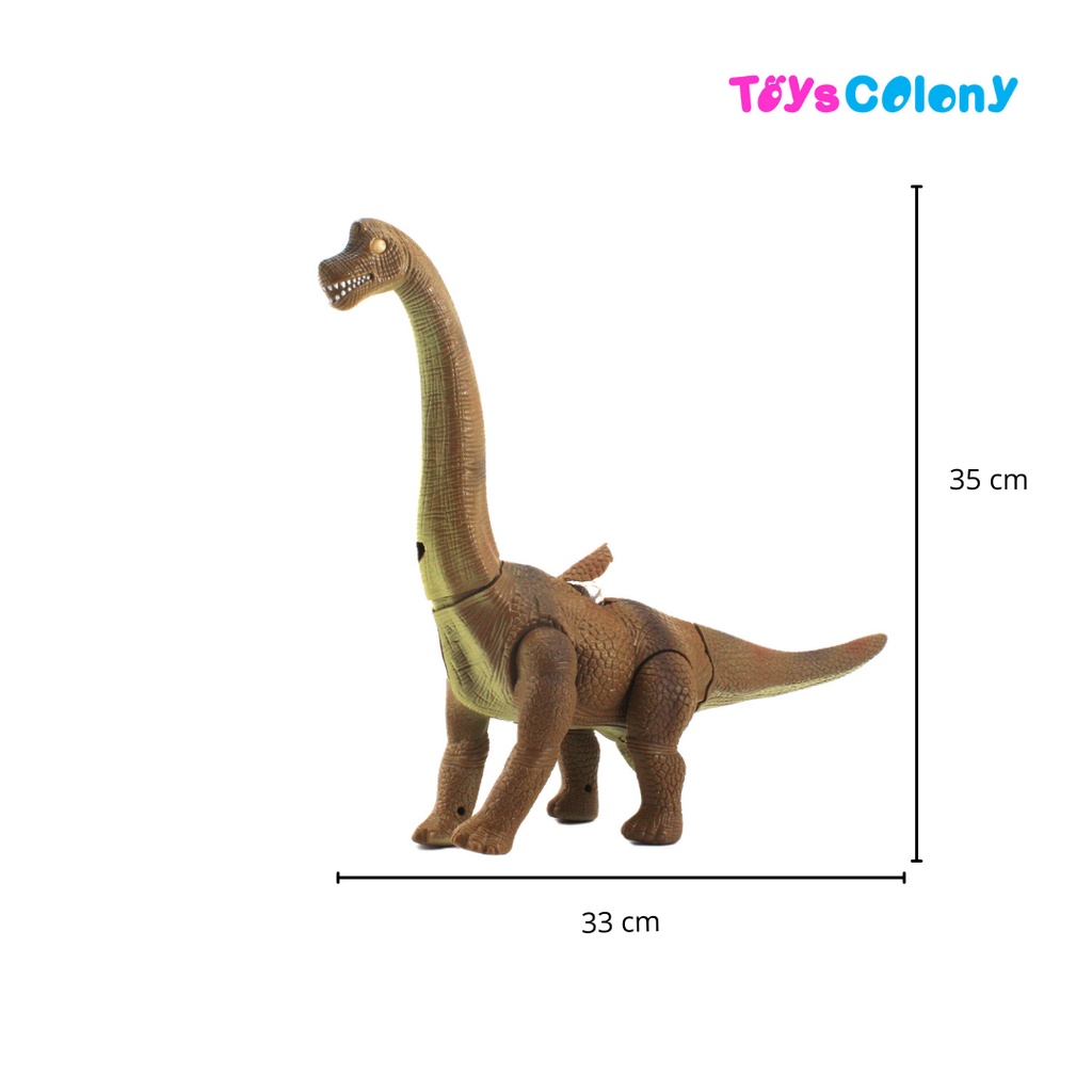 DINOSAURUS KANTONG ISI 8PCS DAN Brachiosaurus Dinosaurus Family Bisa Jalan