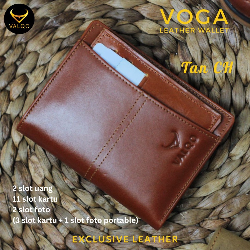 [VALQO] Dompet VOGA Kulit Sapi CH Crazy Horse Cowok Pria Laki bisa COD