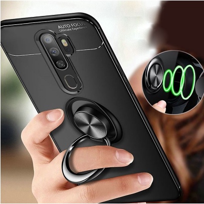 Hardcase Kickstand Ring For REALME C3 / Realme 5i Iron Man Robot Case Series