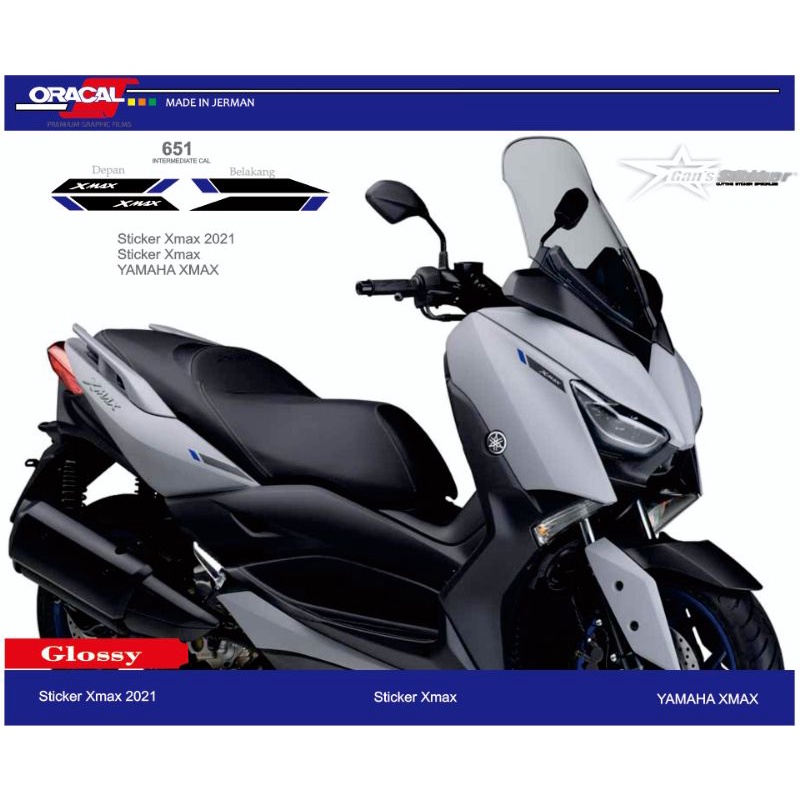 sticker stripe Xmax 2023 sticker xmax thailand side body xmax