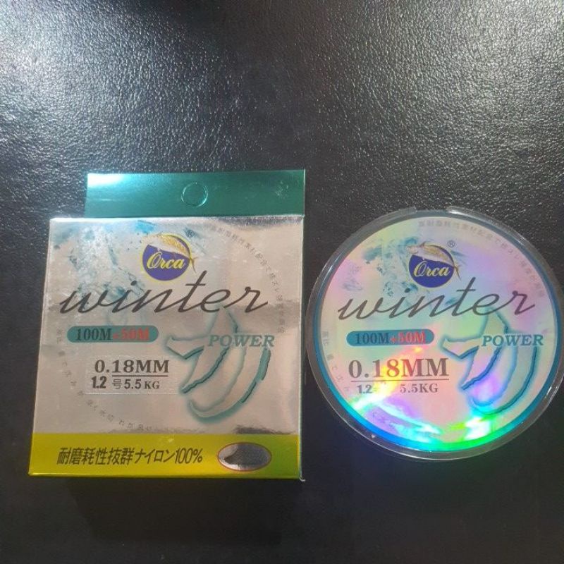 senar Orca Winter 100m + 50m kemasan baru