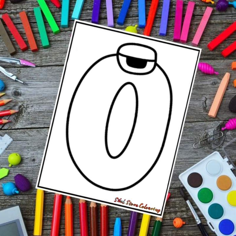 

Kertas Mewarnai Anak Seri Number Lore 0 - 9 / Kertas Gambar (10 Lembar Gambar)