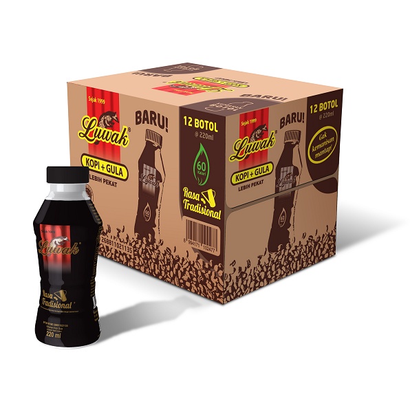 LUWAK KOPI + GULA   RASA TRADISIONAL   BOTOL 220 ml