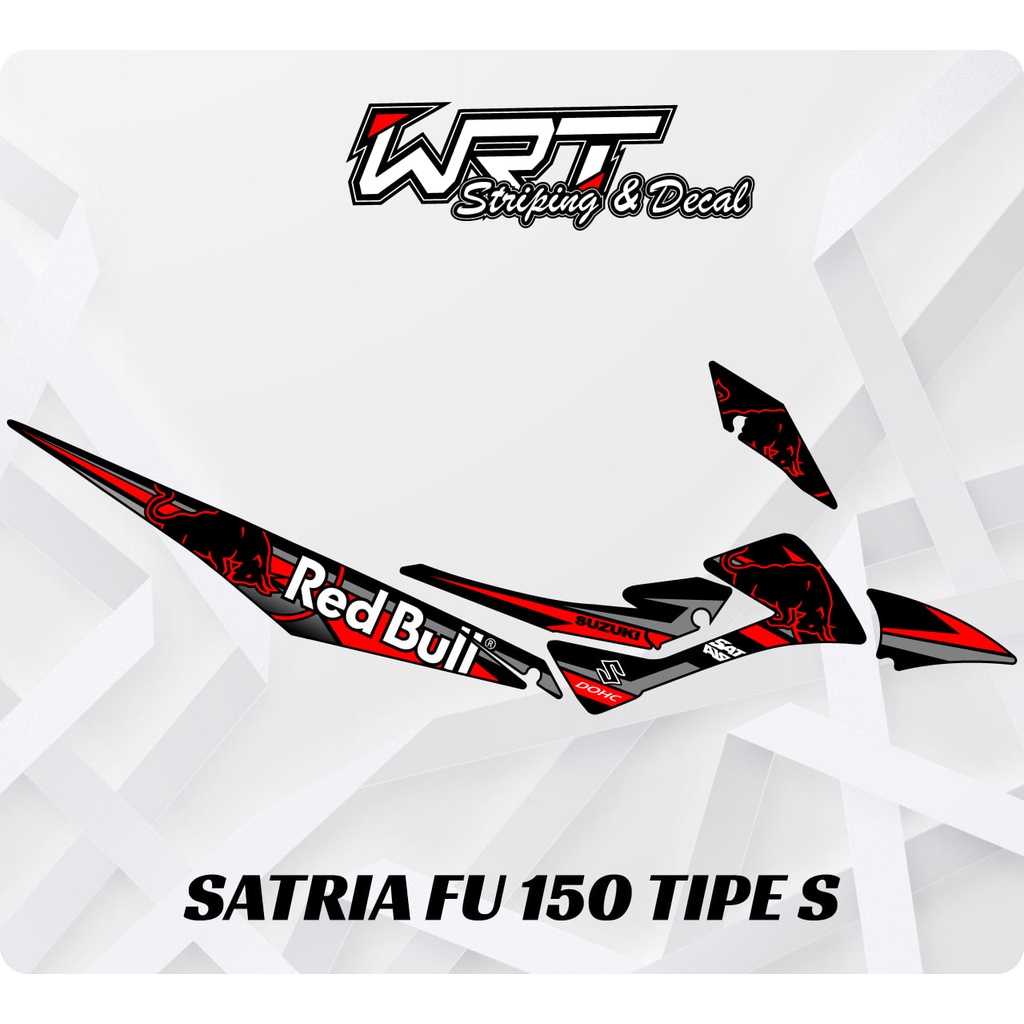 Striping Satria FU Tipe S-Stiker Decal Satria FU 150 Tipe S RedBull