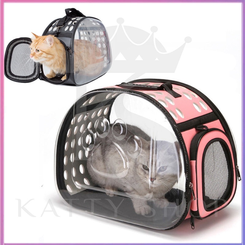 Tas hewan peliharaan/kucing dan anjing portable bag/travel bag/breathable cat and dog backpack