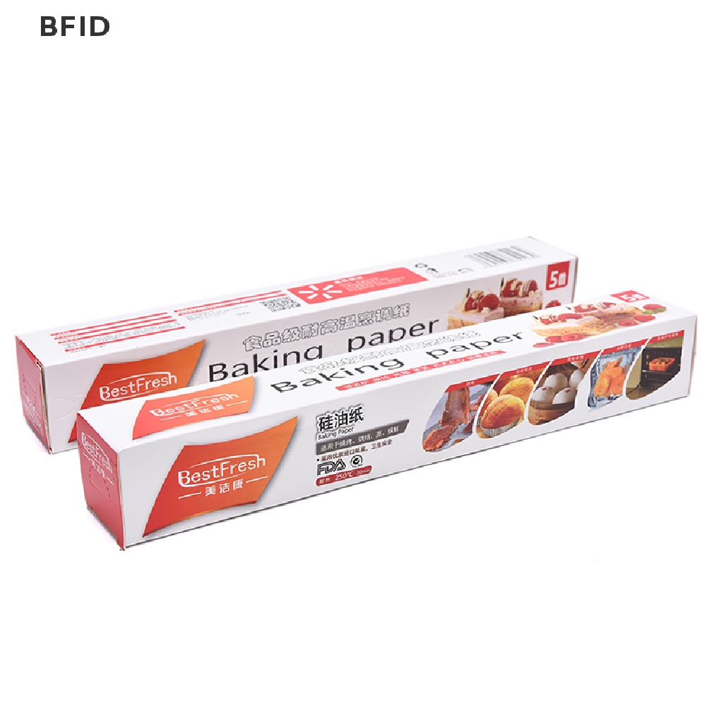 [BFID] 5m Baking Paper Barbecue Kertas Minyak Silikon Dua Sisi Parchment Oven Paper [ID]