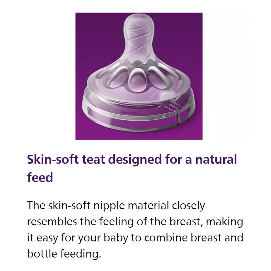 Avent Nipple Natural Baru New Design Extra Soft