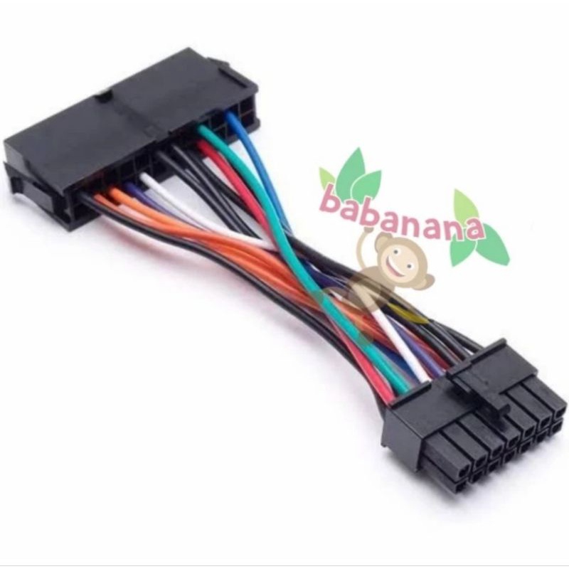 KABEL MOTHERBOARD LENOVO DELL IBM ATX 24 TO 14 PIN POWER SUPPLY PSU KONVERTER ADAPTER CONVERTER ADAPTOR CABLE MAINBOARD PC