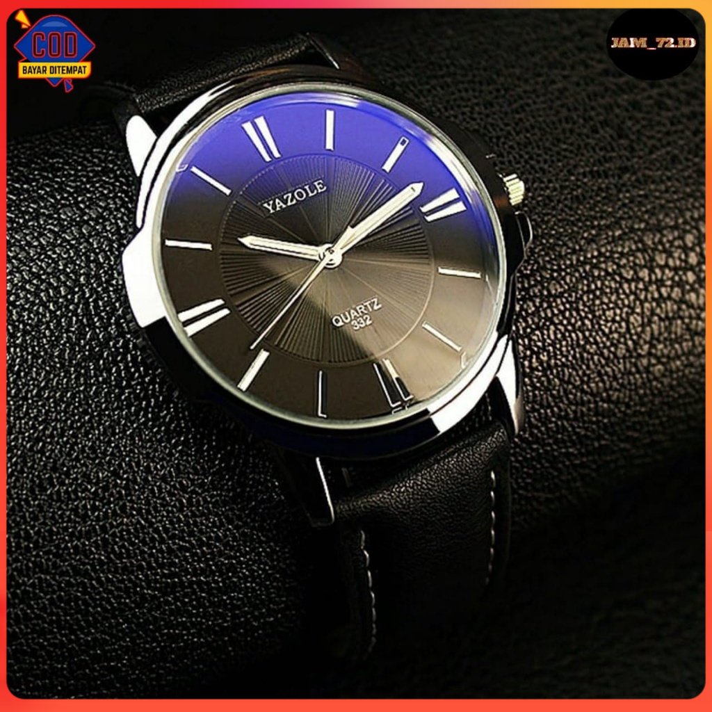 Jam Tangan Pria YAZOLE 332 Fashion Korean New Casual Business Men  Waterr Proof