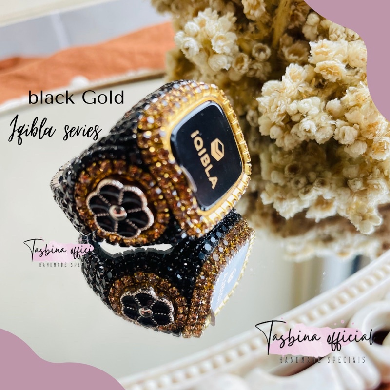 NEW PORODUK TASBINA - MECCA IQIBLA ZIKR RING SWAROVSKI TASBIH DIGITAL CANTIK