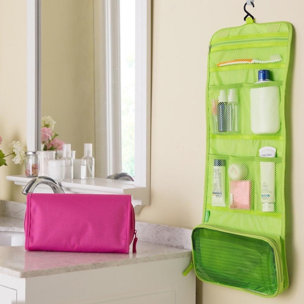 Tas makeup traveling gantung serba guna - Toiletries Storage Bag T701 - Cosmetic Travel Bag / Travel Organizer Bag RANDOM