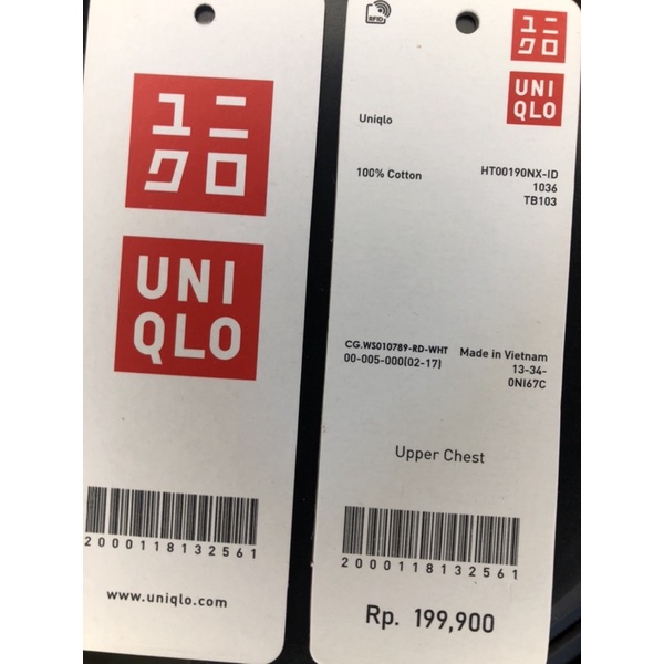 

UNIQLO OLD PRICE TAG BARCODE SUPER PREMIUM SUPER TEBAL CO 1X DI KIRIM 600PCS