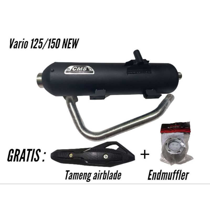 knalpot copy cms vario 125/150 new